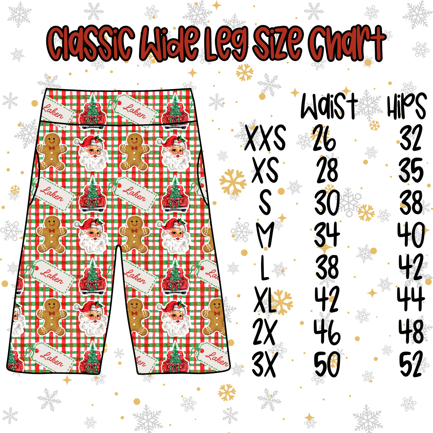 Mom/Dad Christmas Jammies (NO NAME VERSION)