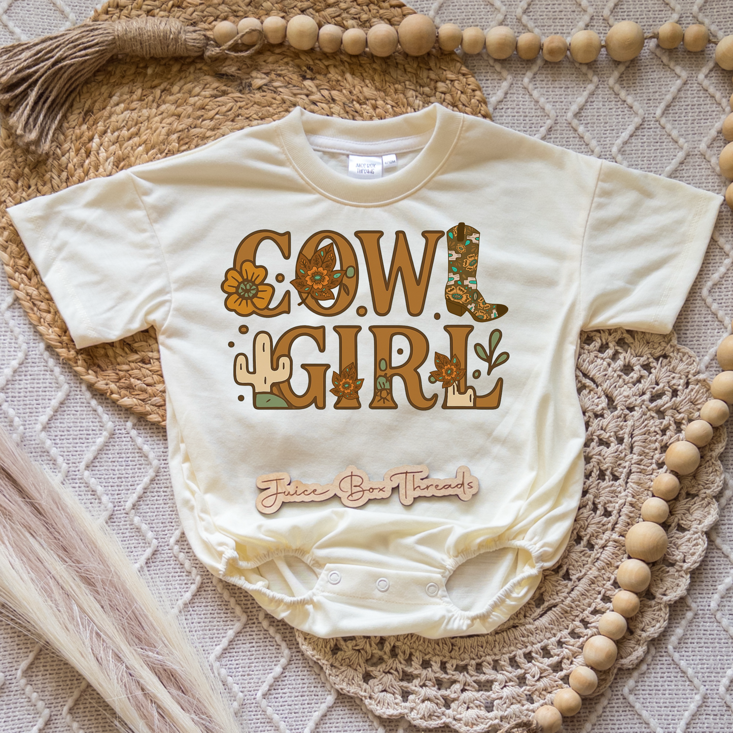 Cowgirl Fall Romper/Tee