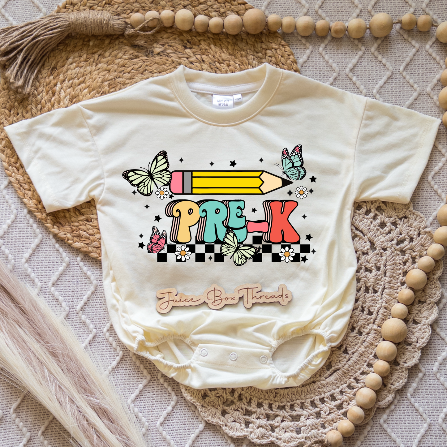 Pre-K Butterfly Romper/Tee