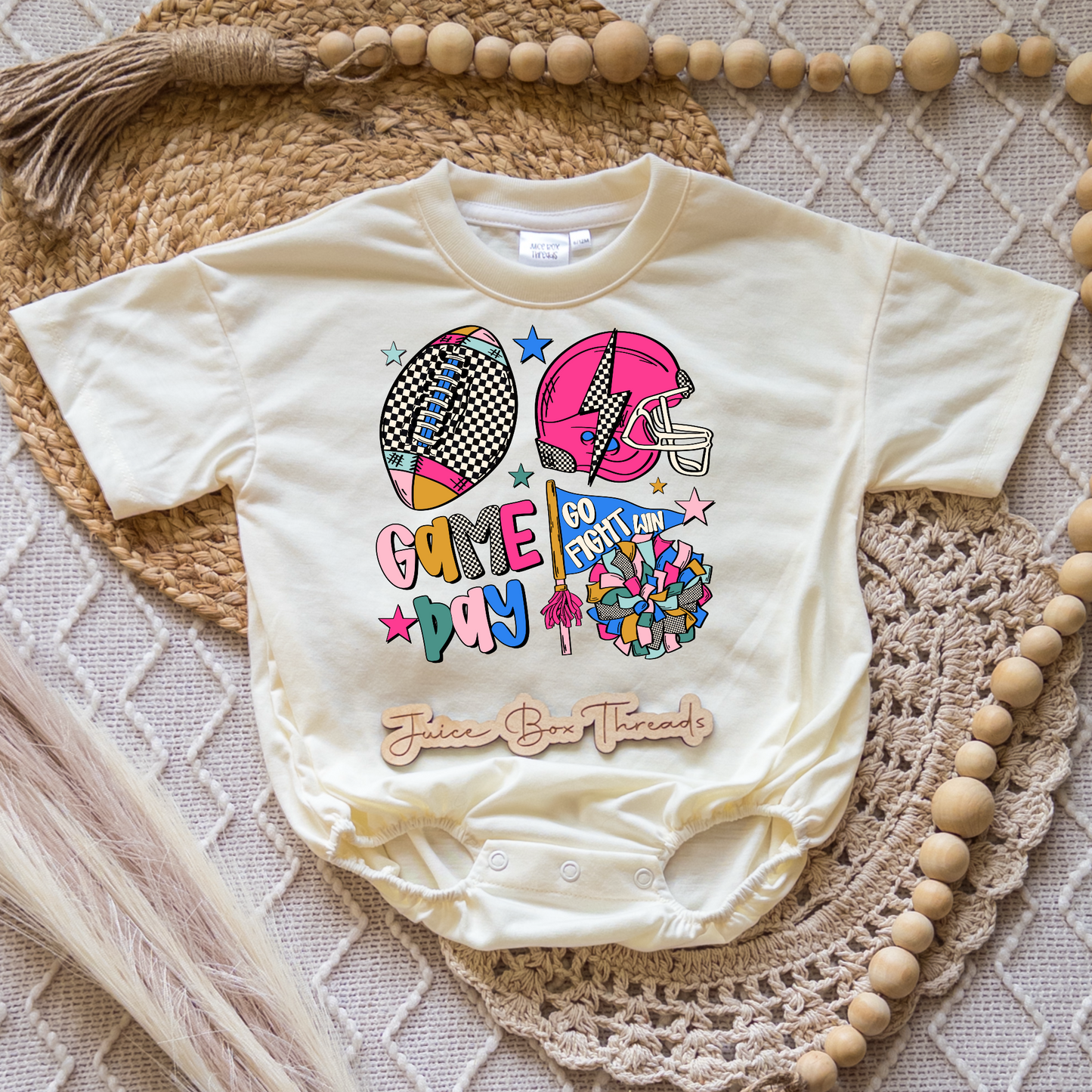 Game Day Preppy Romper/Tee