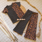 Mystery Split Sets-- Boxy Tee and Flows or Barrels ANIMAL/POLKA