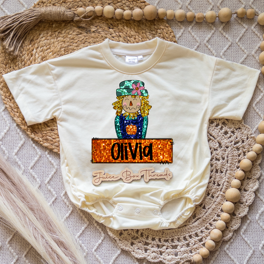 Scarecrow Name Romper/Tee