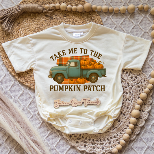 Take me to the Pumpkin Patch Romper/Tee
