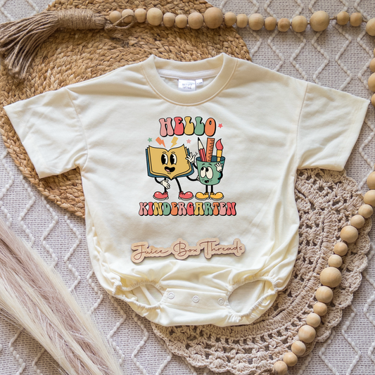 Hello Kindergarten Romper/Tee