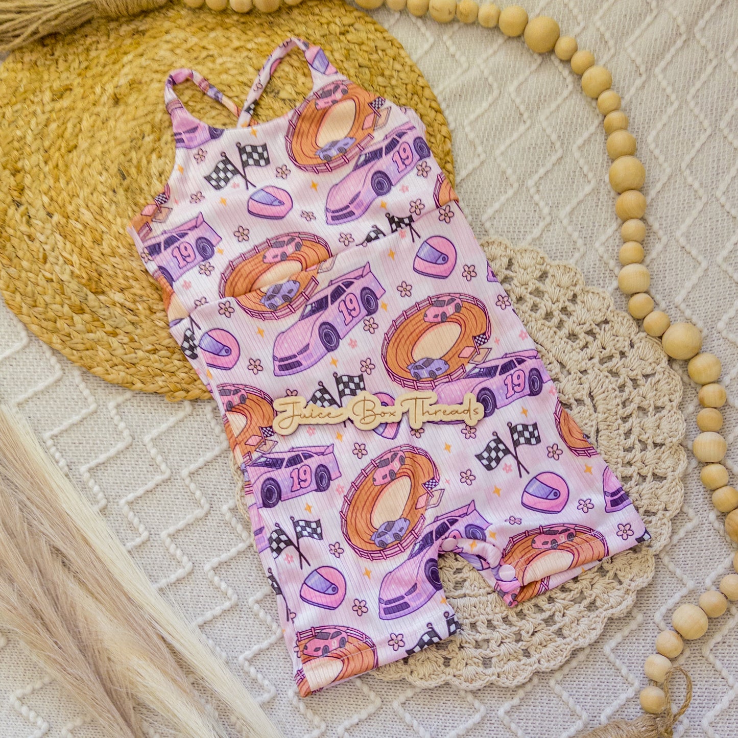 Tie or Cross Back Straps Ollie Romper