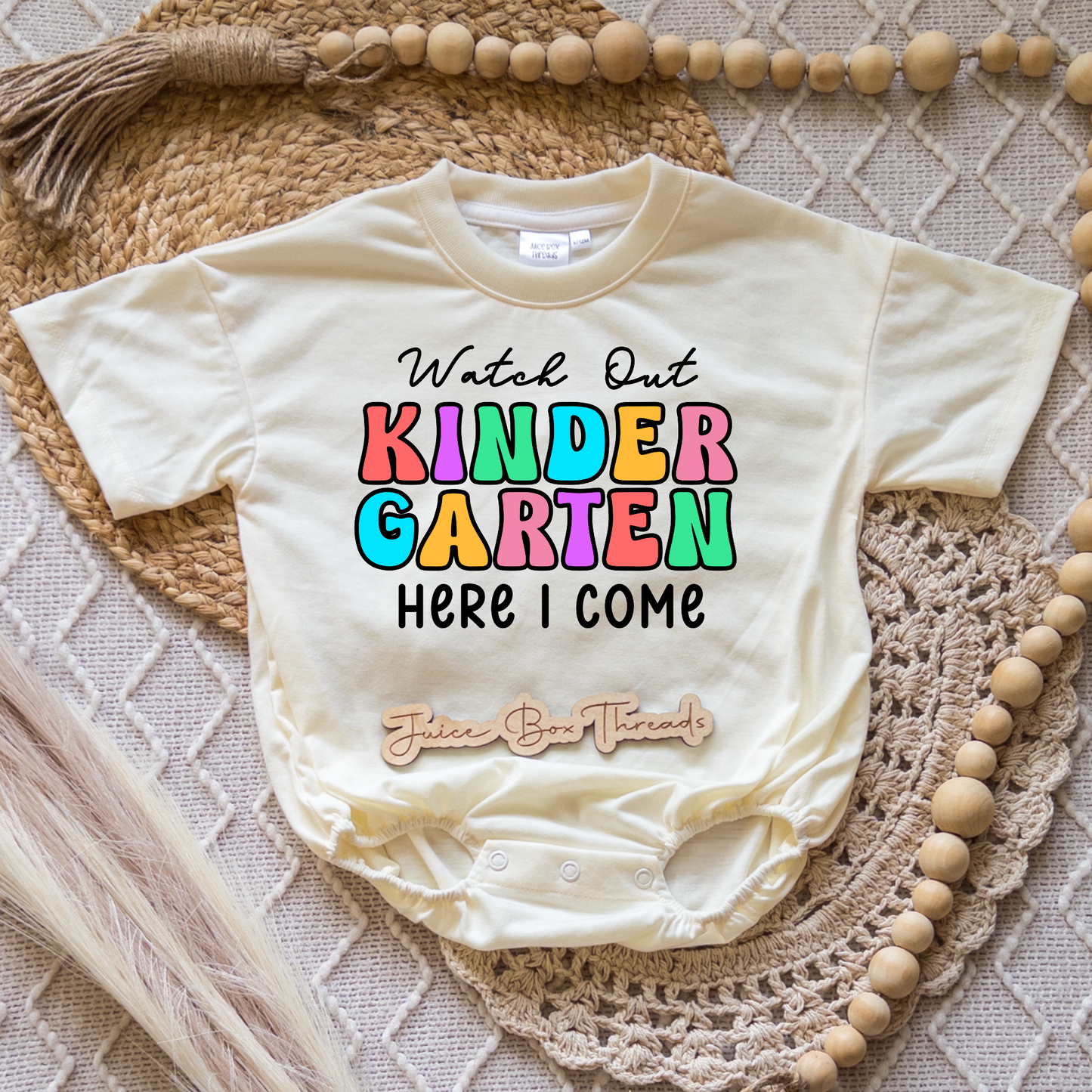 Watch Out Kindergarten Here I Come Romper/Tee