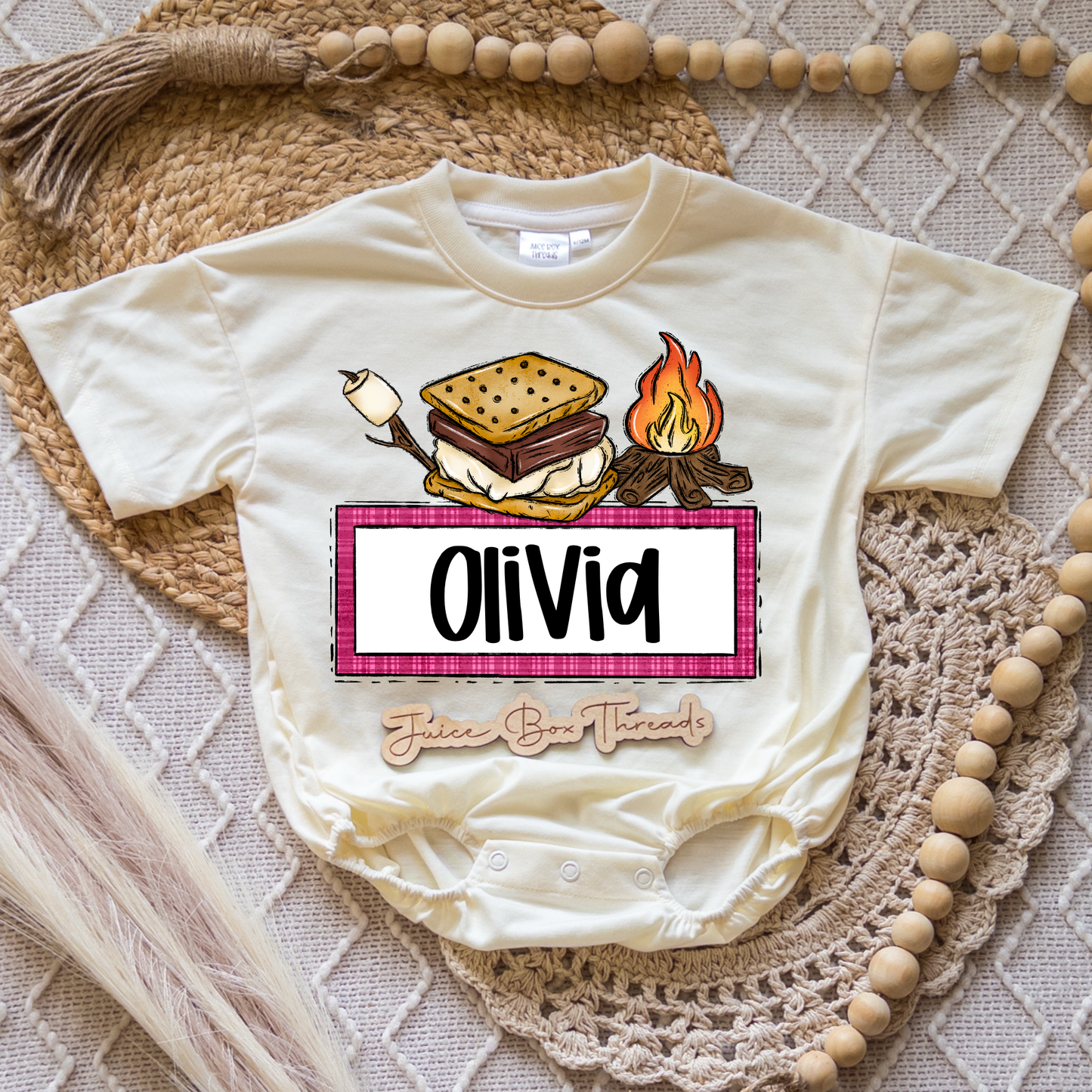 Smores Name Romper/Tee