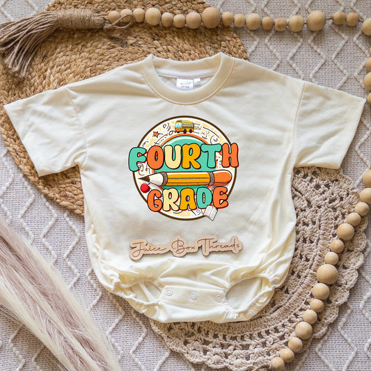 Fourth Grade Romper/Tee