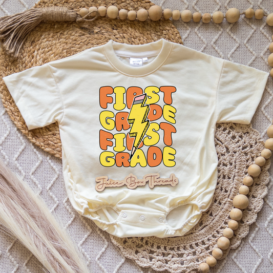 First Grade Pencil Romper/Tee