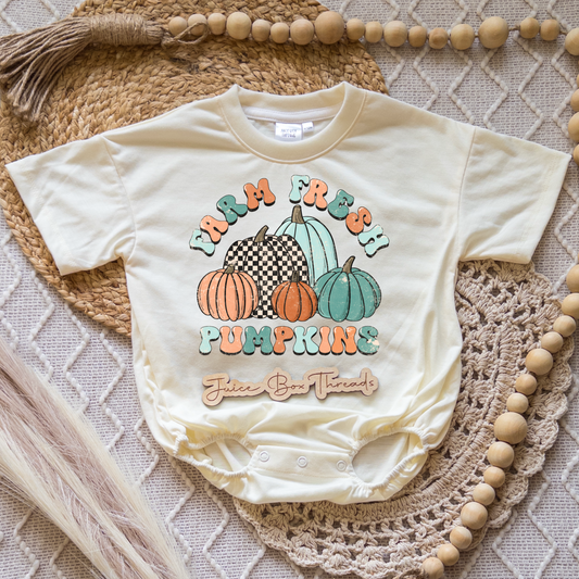 Farm Fresh Pumpkins Romper/Tee