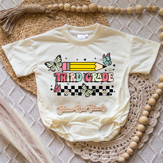 Third Grade Butterfly Romper/Tee