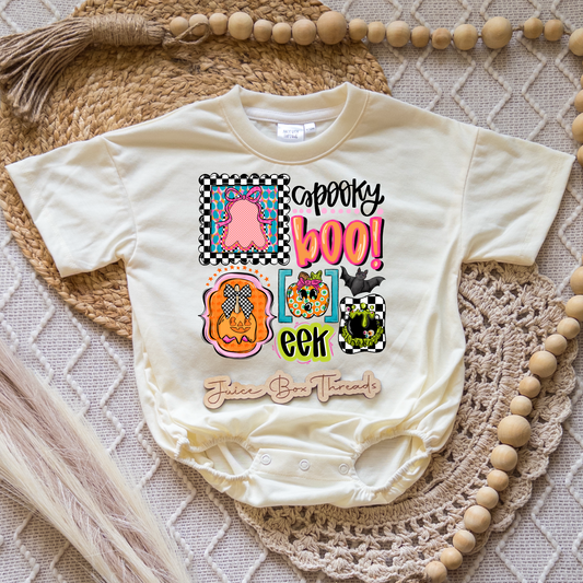 Spooky Collage Romper/Tee