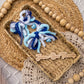 Blue Checkered with Heart Charms Junk Bow Piggies