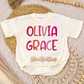 Pink Name Romper/Tee