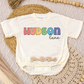 Boy Rainbow Name Romper/Tee