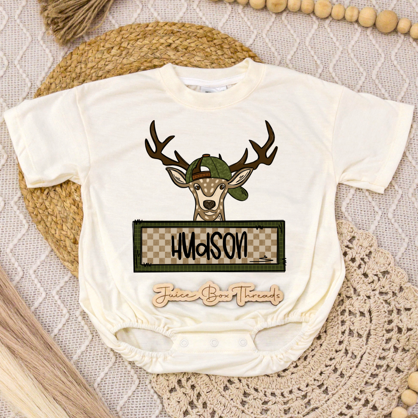 Deer Name Romper/Tee