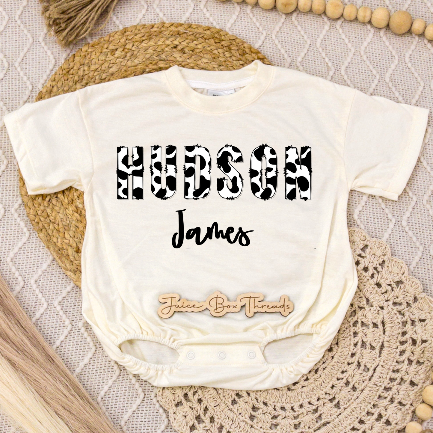 Cow Name Romper/Tee