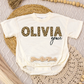 Leopard Name Romper/Tee