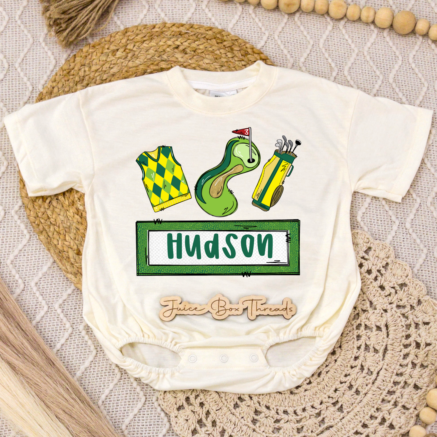 Golf Name Romper/Tee