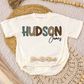 Green/Brown Name Romper/Tee