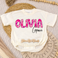 Pink Duck Camo Name Romper/Tee