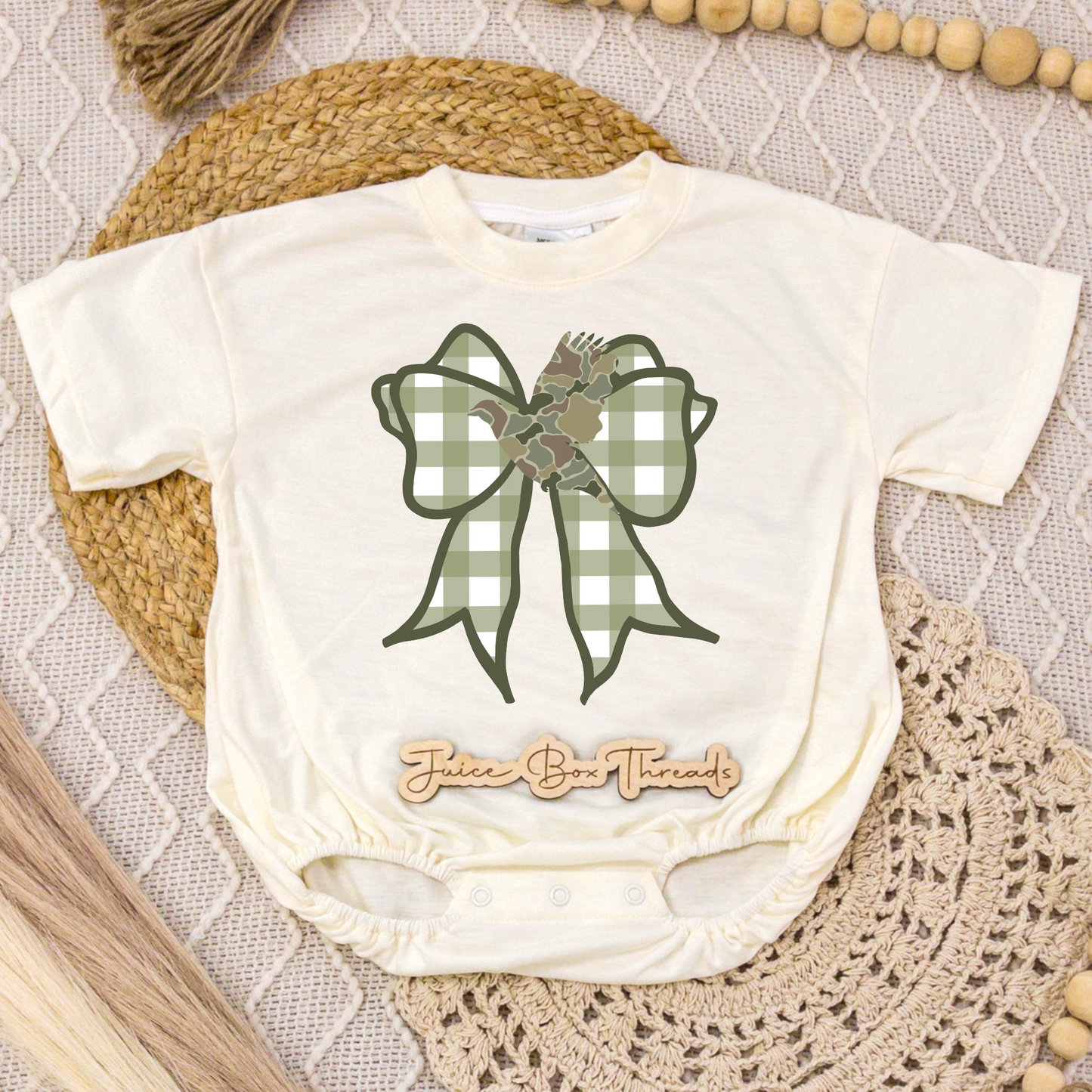 Duck Bow Romper/Tee