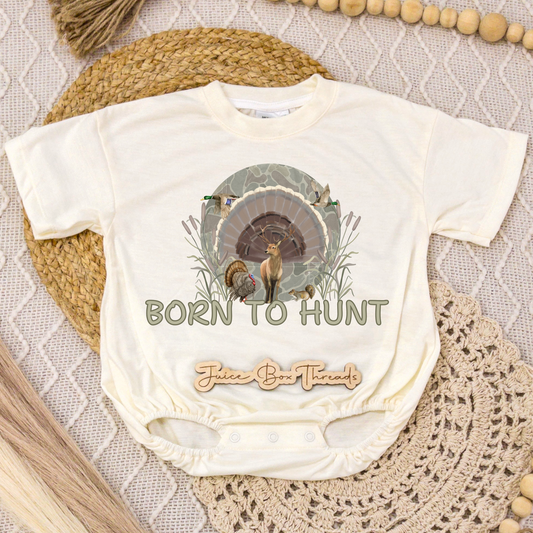 Born To Hunt Turkey Romper/Tee