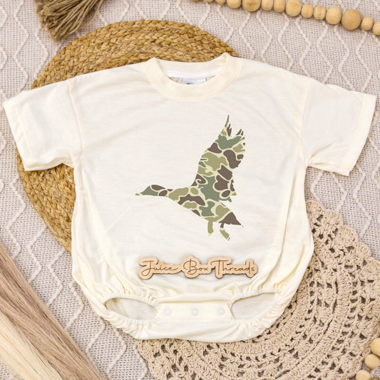 Camo Duck Romper/Tee