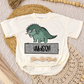Boy Dino Name Romper/Tee