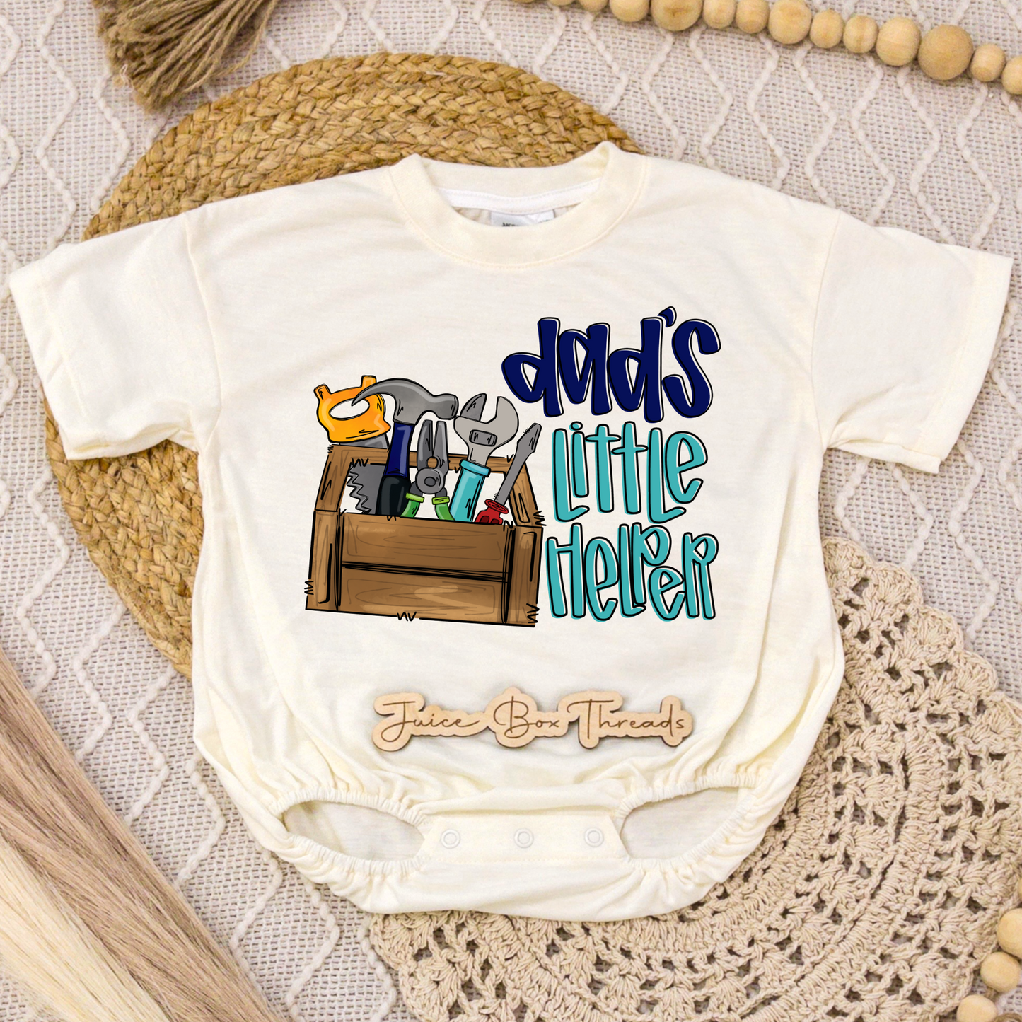 Dad's Little Helper Toolbox Romper/Tee