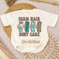 Farm Hair Don't Care Romper/Tee