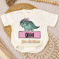 Girl Dino Name Romper/Tee