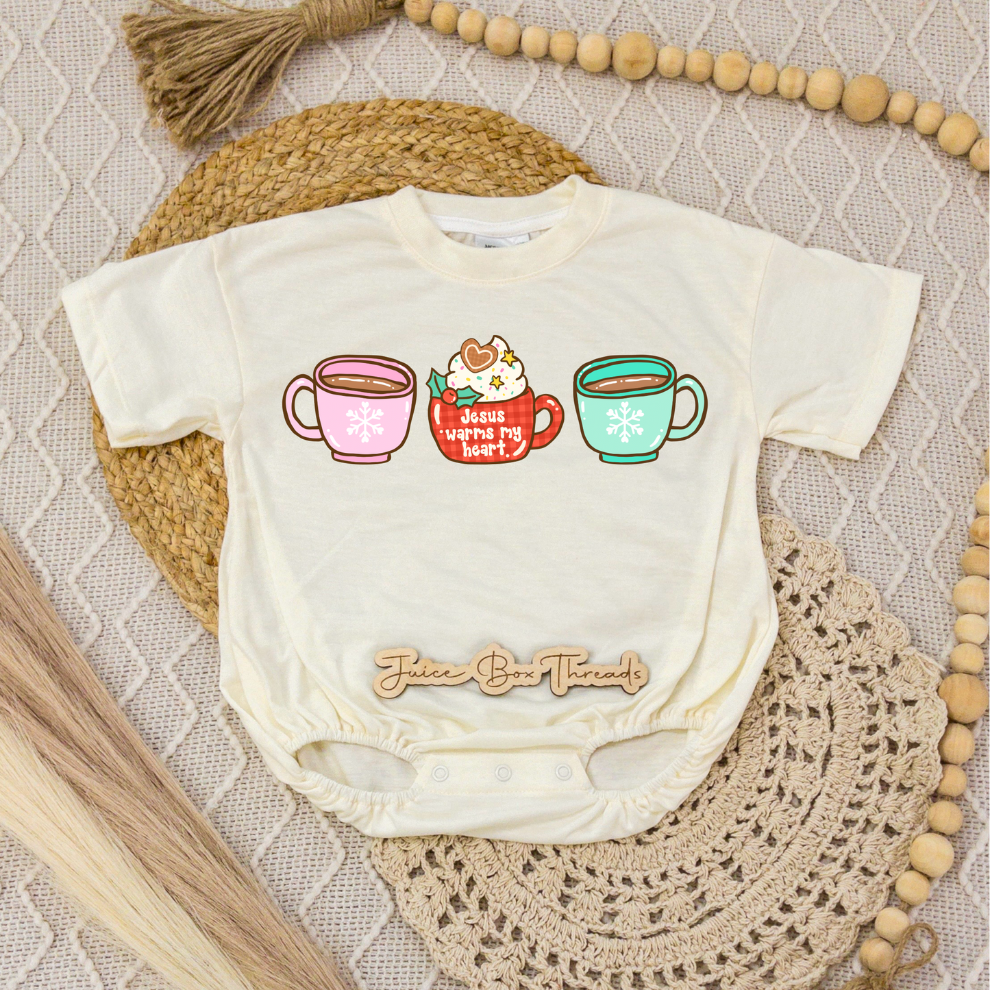 Jesus Warms My Heart Romper/Tee