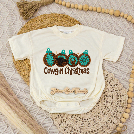 Cowgirl Christmas Romper/Tee