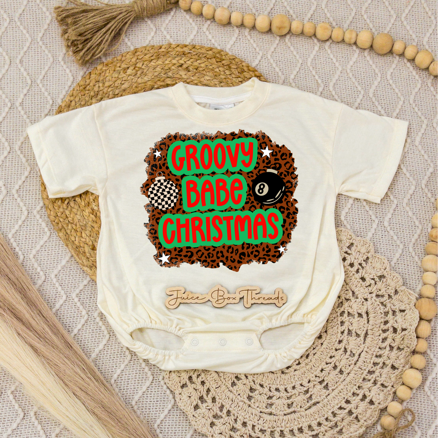 Groovy Babe Christmas Romper/Tee