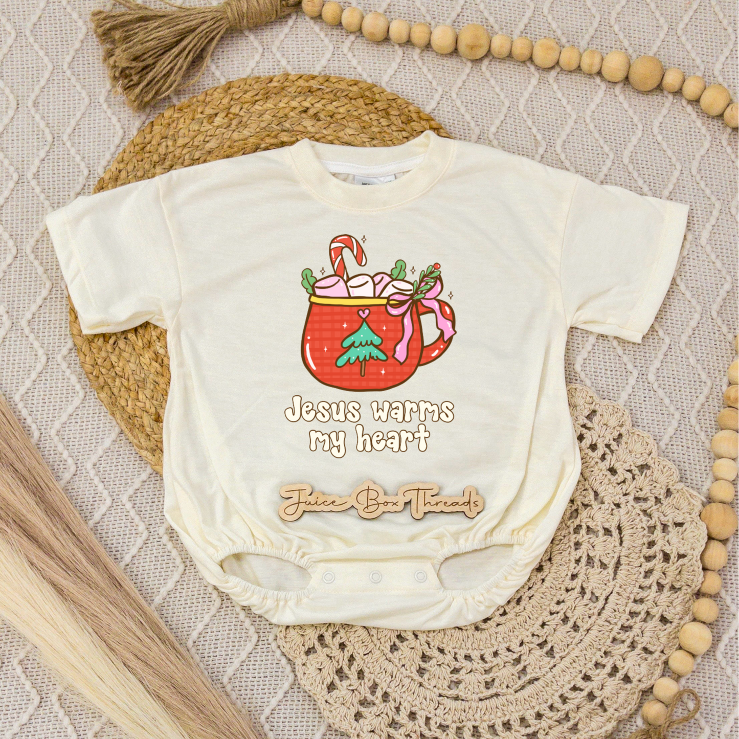 Jesus Warms My Heart Romper/Tee