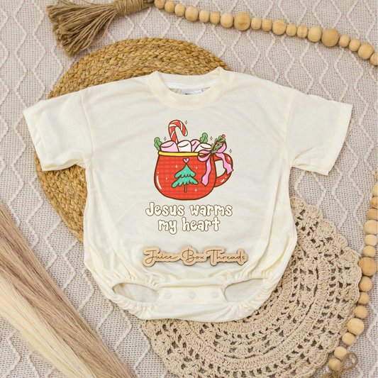 Jesus Warms My Heart Romper/Tee