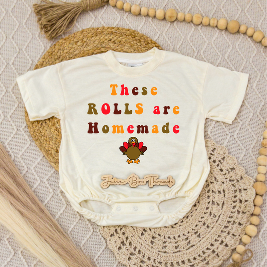 These Rolls are Homemade Romper/Tee