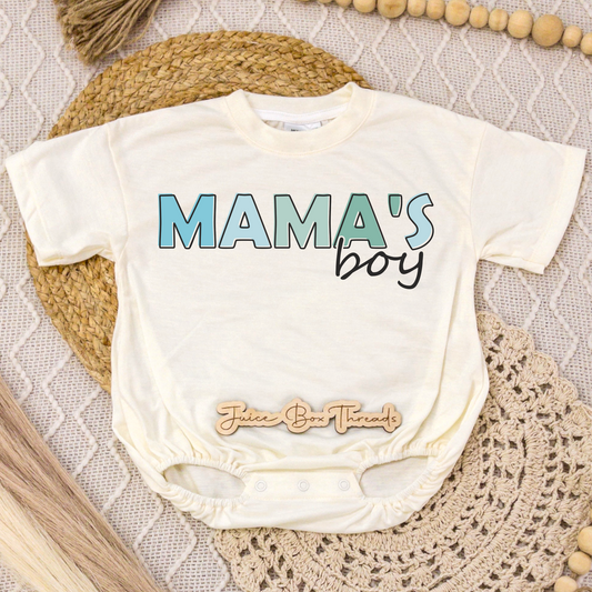 Mama's Boy Blue Romper/Tee