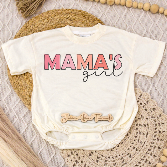 Mama's Girl Light Pink Romper/Tee