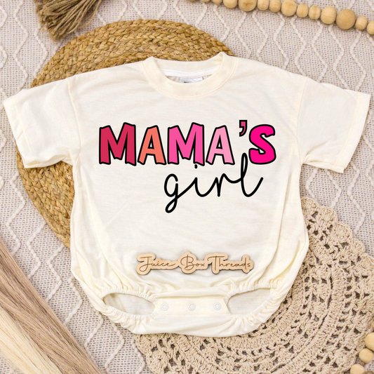 Mama's Girl Pink Romper/Tee