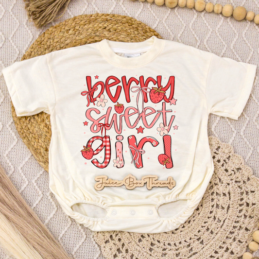 Berry Sweet Girl Romper/Tee