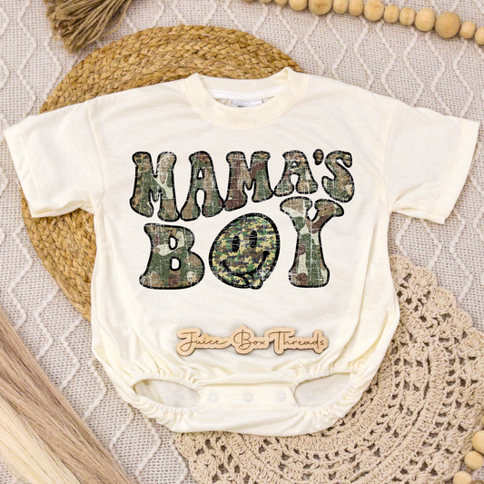 Mama's Boy Camo Romper/Tee
