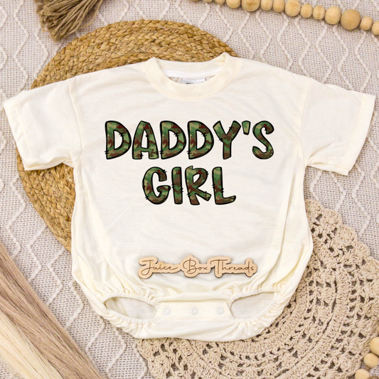 Daddy's Girl Camo Romper/Tee