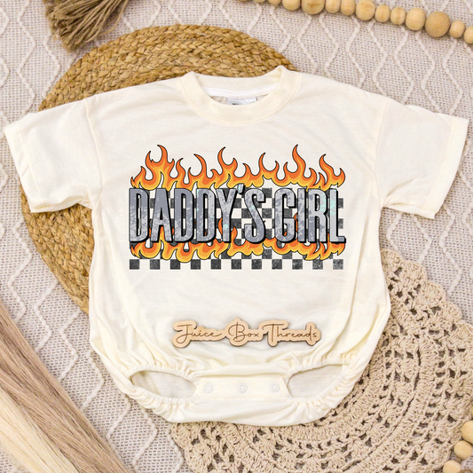Daddy's Girl Flame Romper/Tee