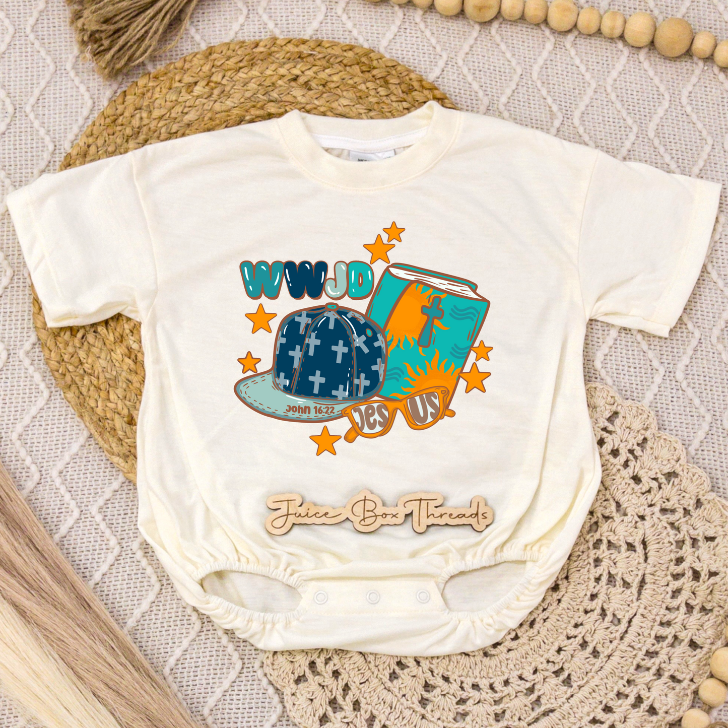 WWJD Boy Romper/Tee
