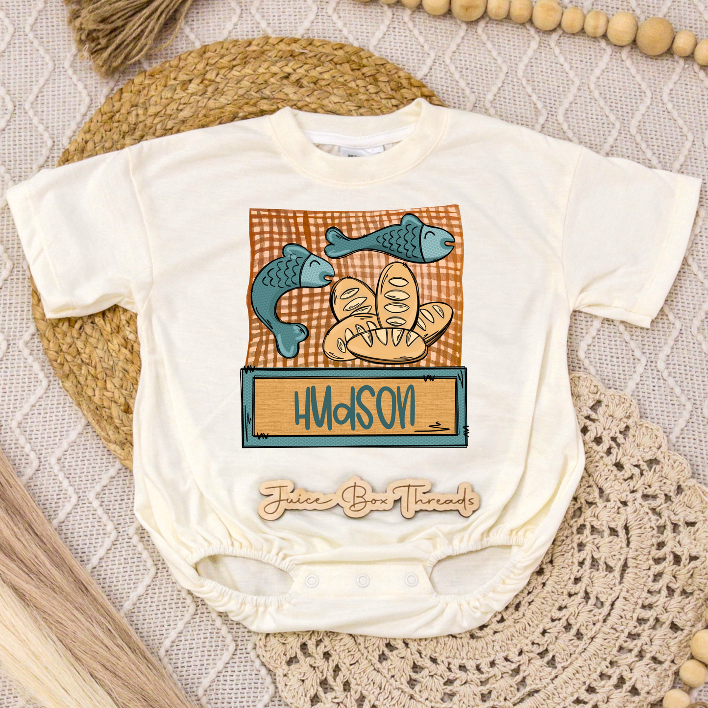 Jesus Feeds the 5,000 Name Romper/Tee