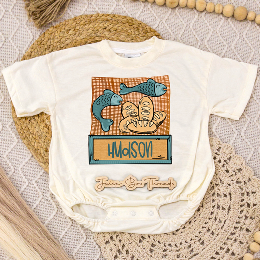 Jesus Feeds the 5,000 Name Romper/Tee