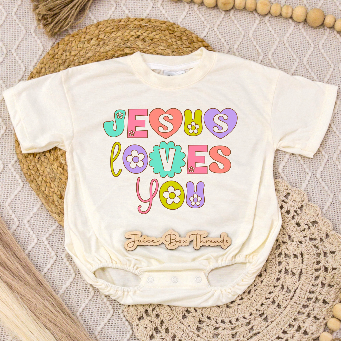 Jesus Loves You Romper/Tee