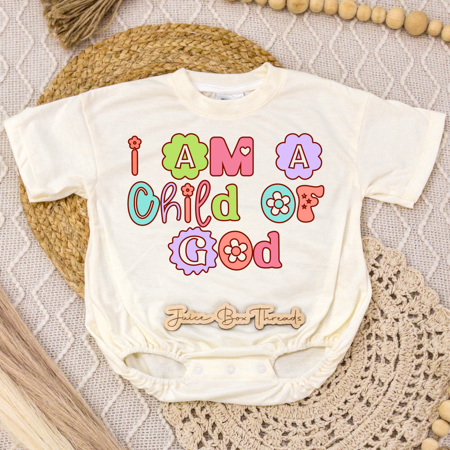 I Am a Child of God Romper/Tee